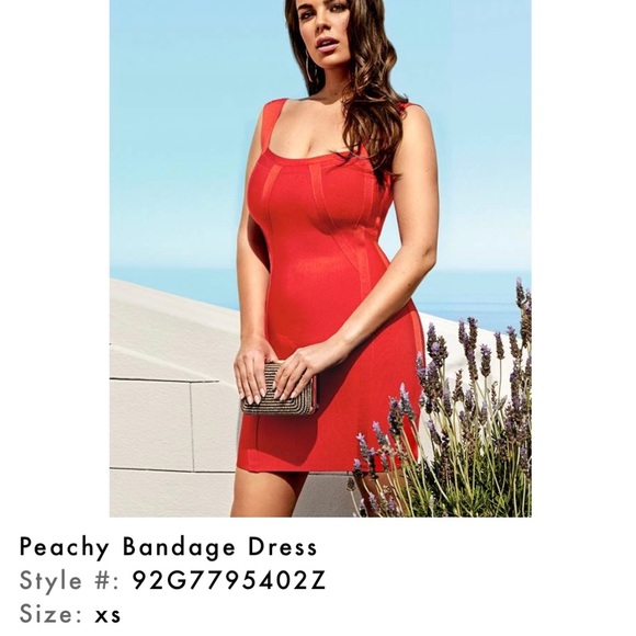 Red Guess Bandage Dress (x-small) - Picture 3 of 3